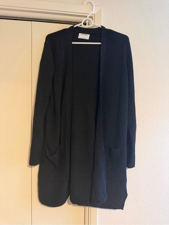 Old Navy Sweaters - Old Navy Black Open-Weave Knit Cardigan